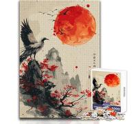 Jigsaw for Teenagers1000 Pieces Phoenix Looking at The Sun Perfect Decoration Practical Game Secret Santa Gifts (size 38x26cm)