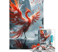 Jigsaw for Teenagers1000 Pieces Phoenix Rising Misty Landscape Challenging To Complete Birthday Present Educational Games for 14+ Puzzle Game Offered (38x52cm)