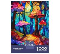 Jigsaw for Teenagers1000 Pieces Psychedelic Mushroom Art Print Jigsaws for Adults Family Games Analysis And Logic Deal As Gifts for The Whole Family 70x50cm/1000pcs