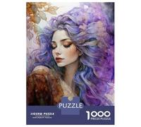 Jigsaw for Teenagers1000 Pieces Purple Haired Goddess Puzzles for Adults Relax Games Precision Cutting Deal As Gifts for The Whole Family 38x26cm/1000pcs