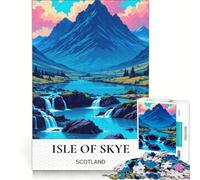 Jigsaw for Teenagers1000 Pieces Scotland's Isle of Skye, Brain Teaser Game, Challenging To Complete, Gifts for Friends And Family 38x26cm