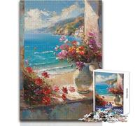 Jigsaw for Teenagers1000 Pieces Seaside Serenity Perfect Decoration Practical Game Secret Santa Gifts (size 50x75cm)