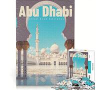 Jigsaw for Teenagers1000 Pieces Sheikh Zayed Grand Mosque, Brain Teaser Game, Challenging To Complete, Gifts for Friends And Family 50x75cm