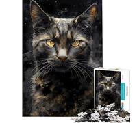 Jigsaw for Teenagers1000 Pieces Shorthair Cat Enchanting Challenging To Complete Analysis And Logic Educational Game for And 14 Years And over (38X26cm)