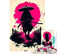 Jigsaw for Teenagers1000 Pieces Silent Ronin Under The Blood Moon Impossible Game for Educational Game Challenge Toy Funny Gifts Suitable for Couples (Size 38x52cm)