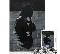 Jigsaw for Teenagers1000 Pieces Silhouette of Sorrow Puzzles for Teenagers Difficult Challenge for Birthday, Chrismas Challenging Game And Family Play (38x26cm)