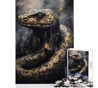 Jigsaw for Teenagers1000 Pieces Snake Supernatural Beings Toy Wall Decor Funny Gift Educational Game with Matching Poster And Trivia Sheet Size 50x75cm