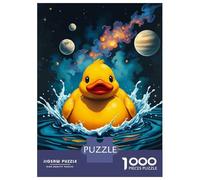 Jigsaw for Teenagers1000 Pieces Space Rubber Duck Jigsaw for Adults Toy Wall Decor A Work of Art Unique Birthday And Gifts 38x26cm/1000pcs