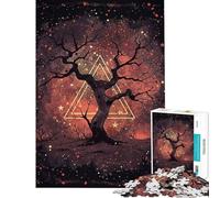 Jigsaw for Teenagers1000 Pieces Starry Wisdom Tree Adult Jigsaw Puzzle DIY Toys Staycation Kill Time Deal As Gifts for The Whole Family (Size 50x75cm)