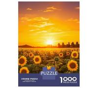 Jigsaw for Teenagers1000 Pieces Sunflower Sunrise Trees Jigsaw for Adults Brain Teaser Game Difficult Hard Stress Reduction Gifts 52x38cm/1000pcs