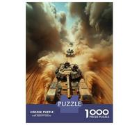 Jigsaw for Teenagers1000 Pieces Tanks Battle in Desert Jigsaws for Adults Brain Teaser Game Enhance Memory Help The Brain Exercise 52x38cm/1000pcs