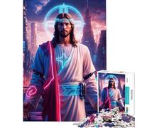 Jigsaw for Teenagers1000 Pieces Techno Messiah Fun at Home Activities, Staycation Kill Time Fun Games for And 14 Years And over (50x75cm)