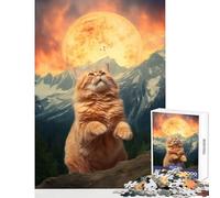 Jigsaw for Teenagers1000 Pieces Teton Cat X Pizza Sun Puzzles for Teenagers Difficult Challenge for Birthday, Chrismas Challenging Game And Family Play (38x26cm)