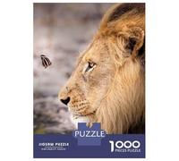 Jigsaw for Teenagers1000 Pieces The Lion And Butterfly Puzzle for Adults Brain Teaser Game Wall Decoration Stress Reduction Gifts 70x50cm/1000pcs