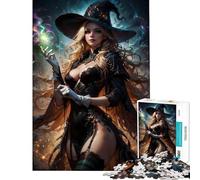 Jigsaw for Teenagers1000 Pieces The Witch Anime Queen Challenging To Complete Analysis And Logic Educational Game for And 14 Years And over (38X26cm)