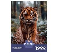 Jigsaw for Teenagers1000 Pieces Tiger Walking Through Forest Jigsaw for Adults Toy Wall Decor A Work of Art Unique Birthday And Gifts 52x38cm/1000pcs