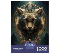 Jigsaw for Teenagers1000 Pieces Tiger Whimsical Jigsaws for Adults Brain Teaser Game Enhance Memory Help The Brain Exercise 38x26cm/1000pcs