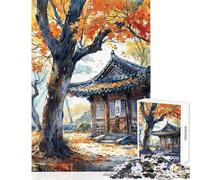 Jigsaw for Teenagers1000 Pieces Traditional Autumn Abode Educational Games Perfect Decoration DIY Toys Birthday Present,Travel Gifts, (50x75cm)