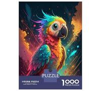 Jigsaw for Teenagers1000 Pieces Vibrant Rainbow Parrot Jigsaw for Adults Brain Teaser Game Difficult Hard Stress Reduction Gifts 70x50cm/1000pcs