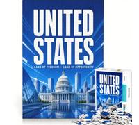 Jigsaw for Teenagers1000 Pieces Washington DC Travel, Fun Games, Train Your Brain And Hands, Suitable for Desktop Decoration 50x75cm