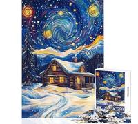 Jigsaw for Teenagers1000 Pieces Whispering Winter Sky Jigsaw Puzzle Family Games Pattern Assembly Deal As Gifts for The Whole Family (Size 50x75cm)