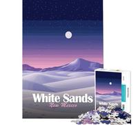 Jigsaw for Teenagers1000 Pieces White Sands National Park Illustration Educational Game for Educational Game Challenge Toy Gifts Ideas Hand Speed Race (Size 38x26cm)