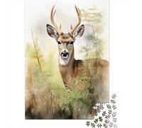 Jigsaw for Teenagers1000 Pieces Whitetail Deer Hunting Puzzle for Adults Hands-on Game Perfect Decoration Unique Birthday And Gifts 38x26cm/1000pcs