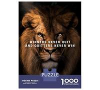 Jigsaw for Teenagers1000 Pieces Winner Never Quit Puzzle for Adults Brain Teaser Game Wall Decoration Stress Reduction Gifts 38x26cm/1000pcs