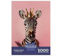 Jigsaw for Teenagers1000 Pieces Zebra King Puzzles for Adults Relax Games Precision Cutting Deal As Gifts for The Whole Family 38x26cm/1000pcs