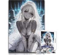Jigsaw for Teenagers1000 Pieces Zombie Bride in Graveyard Birthday Present Gift Birthday for And 14 Years And over (size 38x26cm)