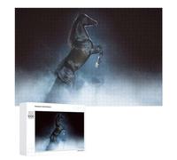 Jigsaw for Teenagerss 1000 PCS Black Horse Rearing Teenagers Puzzles Relaxing Games Pattern Assembly Unique Birthday And Xmas Gifts 1000 PCS