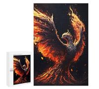 Jigsaw for Teenagerss 1000 PCS Black Phoenix Adult Jigsaw Puzzle Brain Teaser Game Perfect Decoration Fun at Home Activities, 1000 PCS