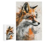 Jigsaw for Teenagerss 1000 PCS Fox Elegance Art Adult Jigsaw Puzzle Brain Teaser Game Perfect Decoration Fun at Home Activities, 1000 PCS