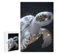 Jigsaw for Teenagerss 1000 PCS Golden Sea Turtle Animal Adult Jigsaw Puzzle Brain Teaser Game Perfect Decoration Fun at Home Activities, 1000 PCS