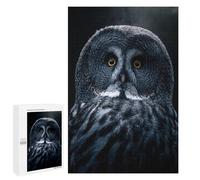 Jigsaw for Teenagerss 1000 PCS Grey Bart Owl Puzzles for Adults Relax Games Analysis And Logic Fun at Home Activities, 1000 PCS
