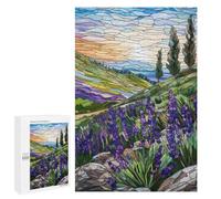Jigsaw for Teenagerss 1000 PCS Lavender Fields at Dawn Adult Jigsaw Puzzle Brain Teaser Game Perfect Decoration Fun at Home Activities, 1000 PCS