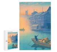 Jigsaw for Teenagerss 1000 PCS Morning Dotonbori Puzzles for Adults Relax Games Analysis And Logic Fun at Home Activities, 1000 PCS