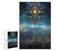 Jigsaw for Teenagerss 1000 PCS Mystical Tree of Orbs Adult Jigsaw Puzzle Brain Teaser Game Perfect Decoration Fun at Home Activities, 1000 PCS