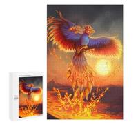 Jigsaw for Teenagerss 1000 PCS Phoenix Mythology Fire Art Jigsaws for Adults Relaxing Games For Family Fun Christmas Birthday Gifts 1000 PCS