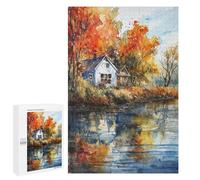 Jigsaw for Teenagerss 1000 PCS Rustic Autumn Adult Jigsaw Puzzle Brain Teaser Game Perfect Decoration Fun at Home Activities, 1000 PCS