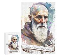 Jigsaw for Teenagerss 1000 PCS Saint Benedict Benedictine Adult Jigsaw Puzzle Brain Teaser Game Perfect Decoration Fun at Home Activities, 1000 PCS
