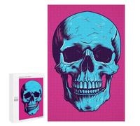 Jigsaw for Teenagerss 1000 PCS Skull Halloween Retro Adult Jigsaw Puzzle Brain Teaser Game Perfect Decoration Fun at Home Activities, 1000 PCS