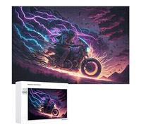 Jigsaw for Teenagerss 1000 PCS Thundering Motorcycle Ride -1 Puzzles for Adults Relax Games Analysis And Logic Fun at Home Activities, 1000 PCS