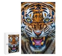 Jigsaw for Teenagerss 1000 PCS Tiger Angry Adult Jigsaw Puzzle Relaxing Games Home Decoration Unique Birthday And Xmas Gifts 1000 PCS