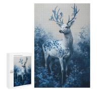 Jigsaw for Teenagerss 1000 PCS White Deer In Forest Puzzles for Adults Relax Games Analysis And Logic Fun at Home Activities, 1000 PCS