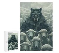 Jigsaw for Teenagerss 1000 PCS Wolf Mask Sheep Leader Puzzles for Adults Relax Games Analysis And Logic Fun at Home Activities, 1000 PCS