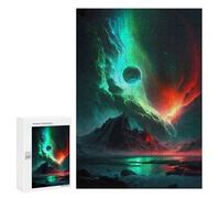 Jigsaw for Teenagerss 300 PCS Aurora Icy Reflections Puzzle for Adults Relax Games But Fun And Humorous Unique Birthday And Xmas Gifts 300 PCS