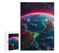 Jigsaw for Teenagerss 300 PCS Beautiful Earth from Space Puzzle for Adults Relax Games But Fun And Humorous Unique Birthday And Xmas Gifts 300 PCS