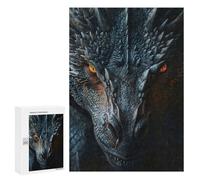 Jigsaw for Teenagerss 300 PCS Black Dragons Wrath Jigsaws for Adults Relaxing Games For Family Fun Christmas Birthday Gifts 300 PCS