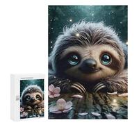 Jigsaw for Teenagerss 300 PCS Blissful Smiling Sloth Jigsaws for Adults Relaxing Games For Family Fun Christmas Birthday Gifts 300 PCS